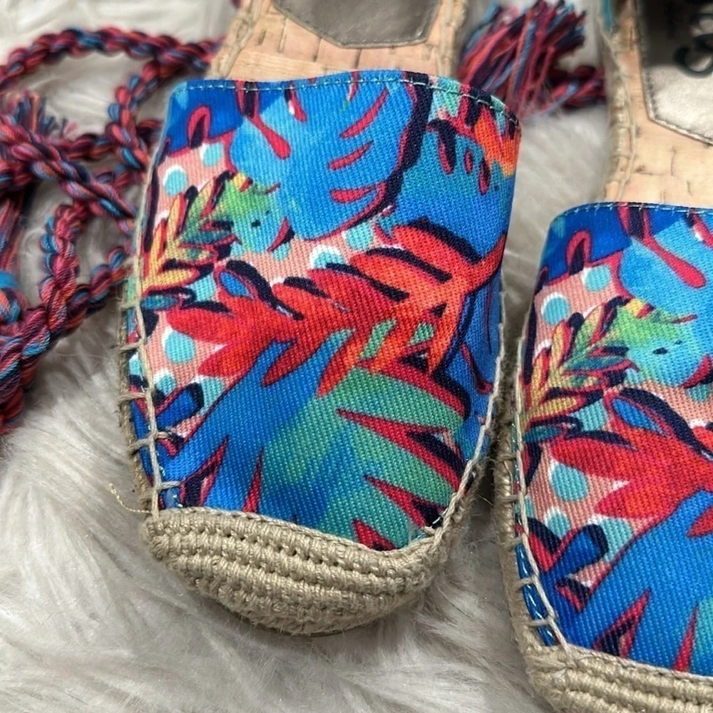 Sam Edelman Circus Lace up Lenora Espadrille Flats